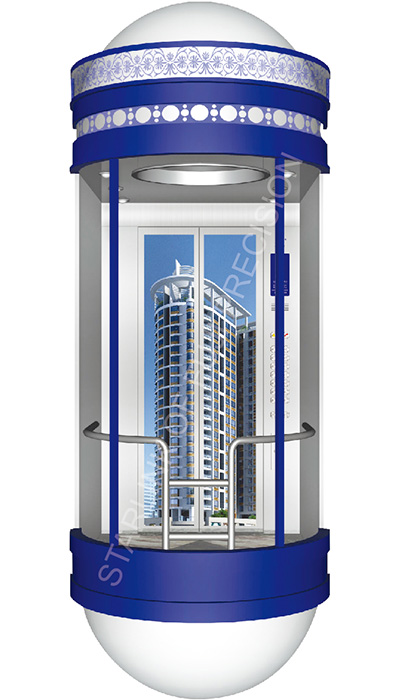 Hairline frame special design three side sightseeing