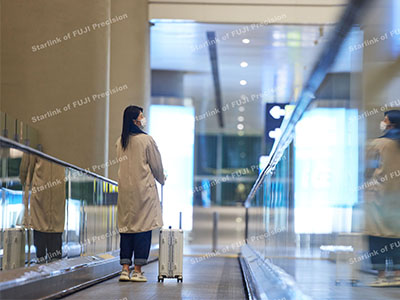 Energy saving moving walkway
