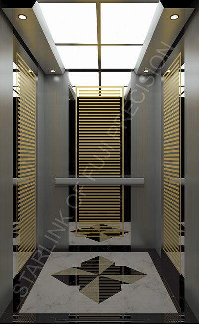 Roomless  passenger elevator