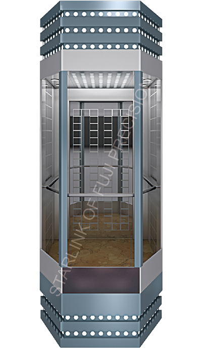 High quanlity safety semi circular observation elevator