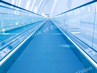 Slope type moving walkway