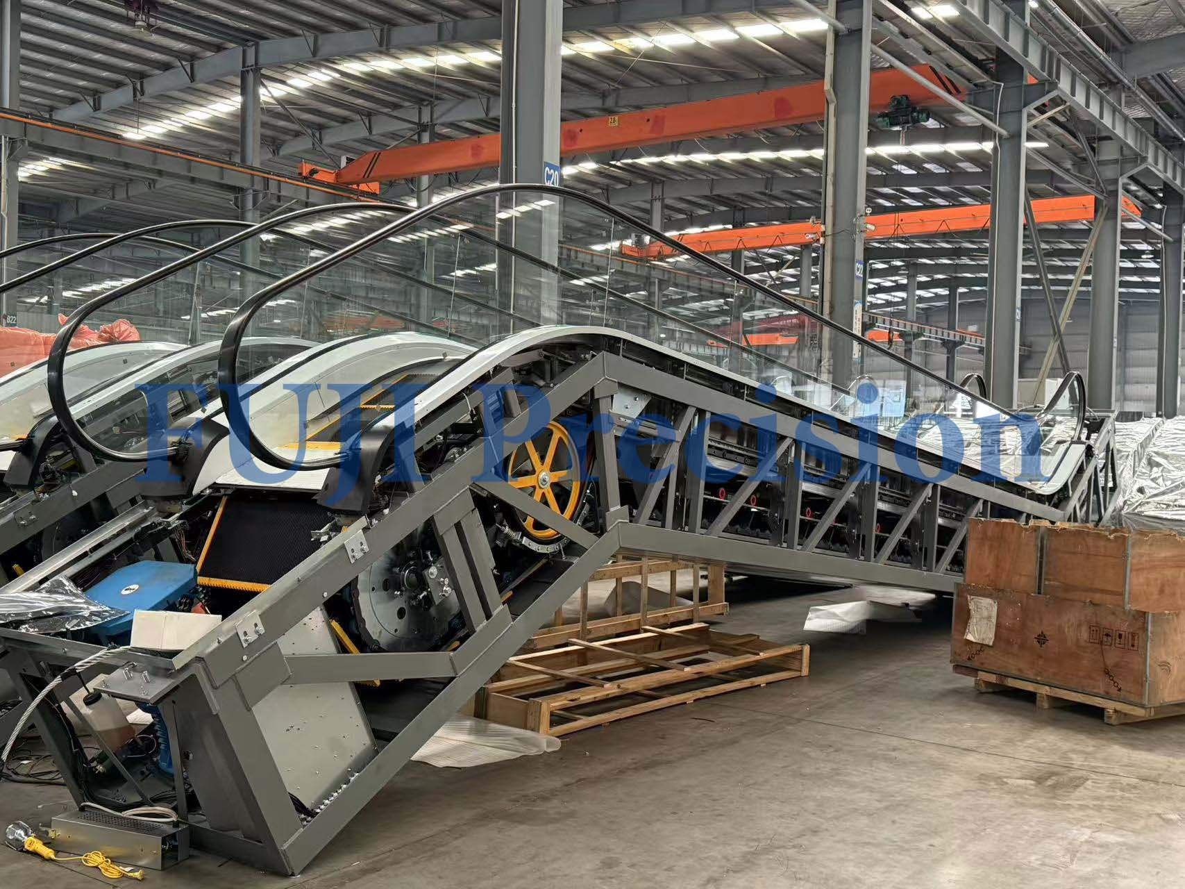 FUJI Precision escalator shipment quality inspection process