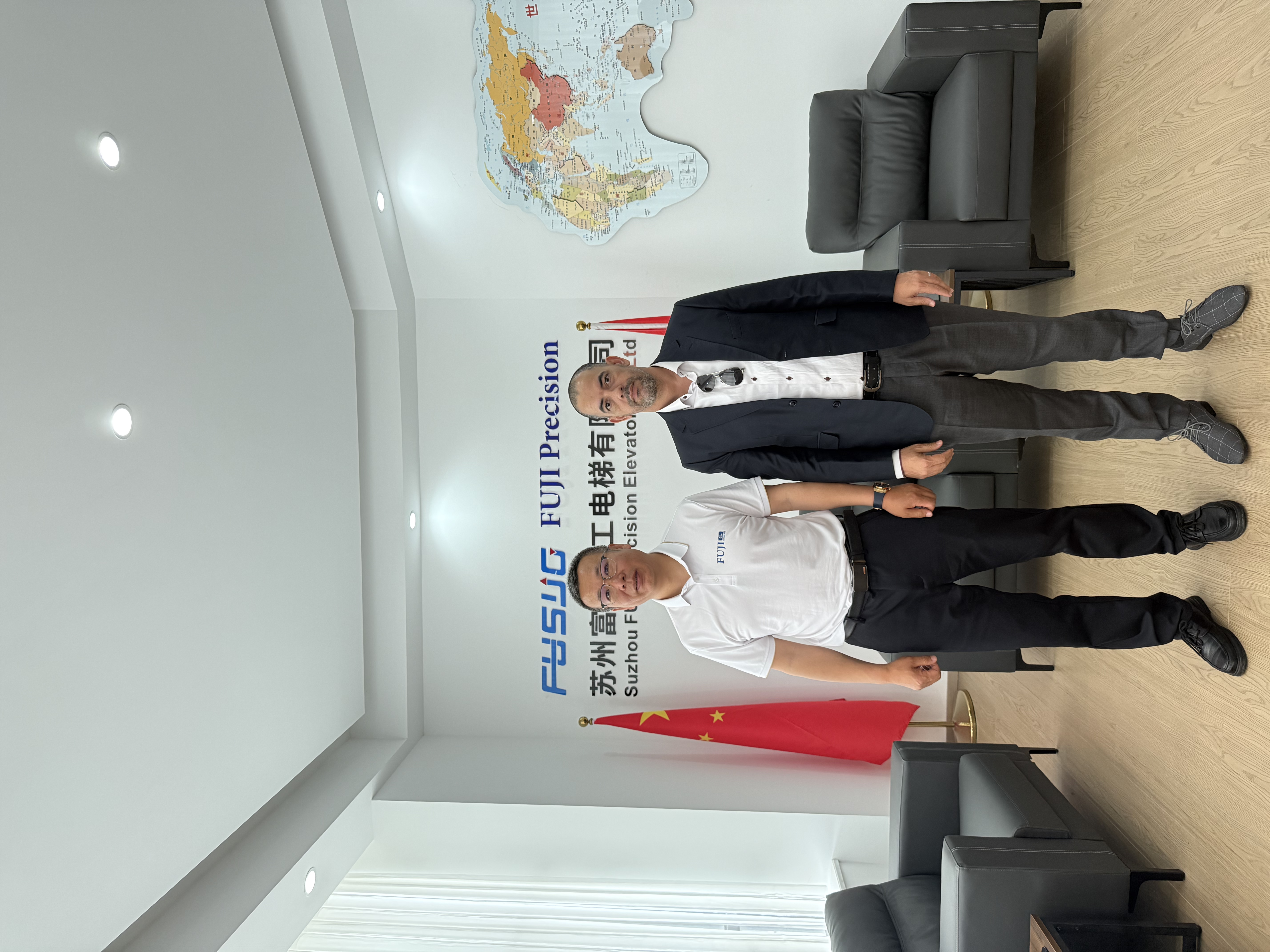 Welcome Customers to Visit FUJI Precision | Explore the Strength of a Leading China Elevator Factory