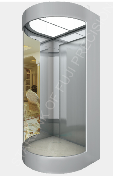 FUJI Precision Elevator Factory: Horseshoe-shaped sightseeing elevator