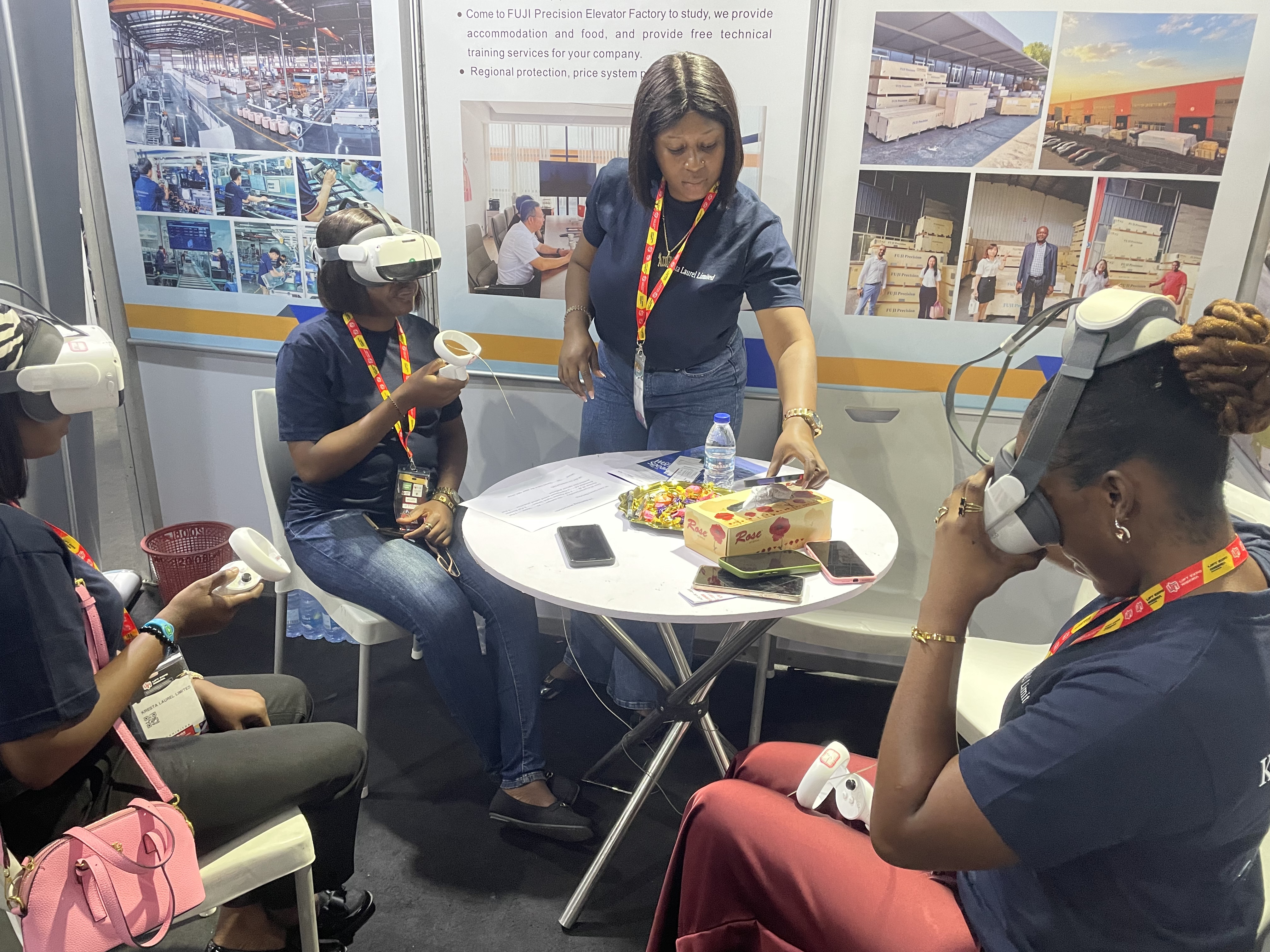 FUJI Precision Elevators at Nigeria Exhibition | VR Experience of Our Factory