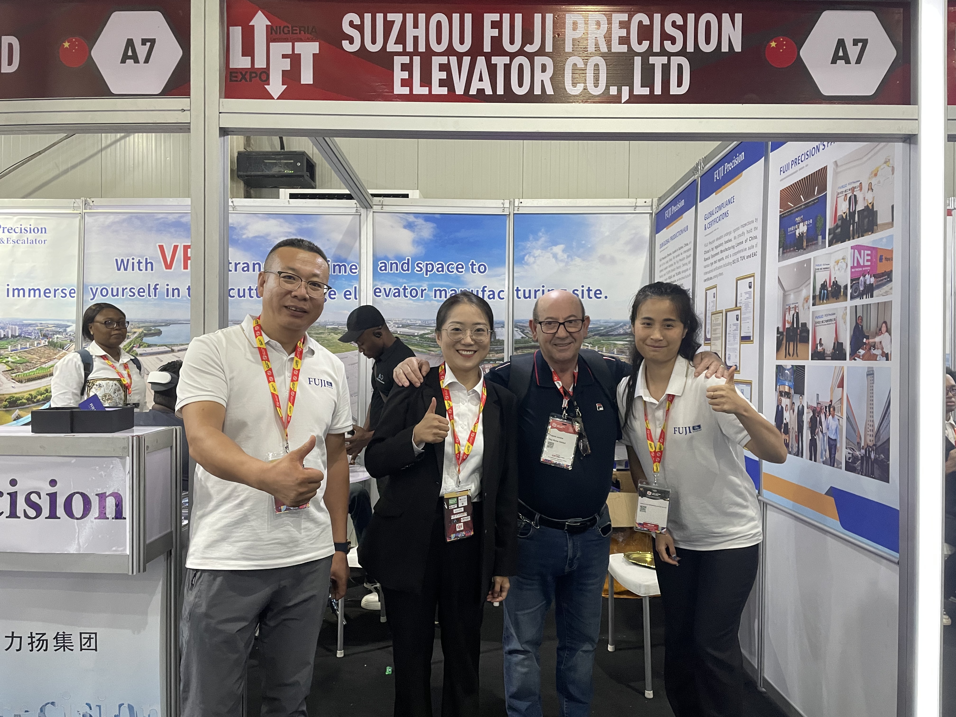 FUJI Precision Elevators at Nigeria Exhibition | VR Experience of Our Factory