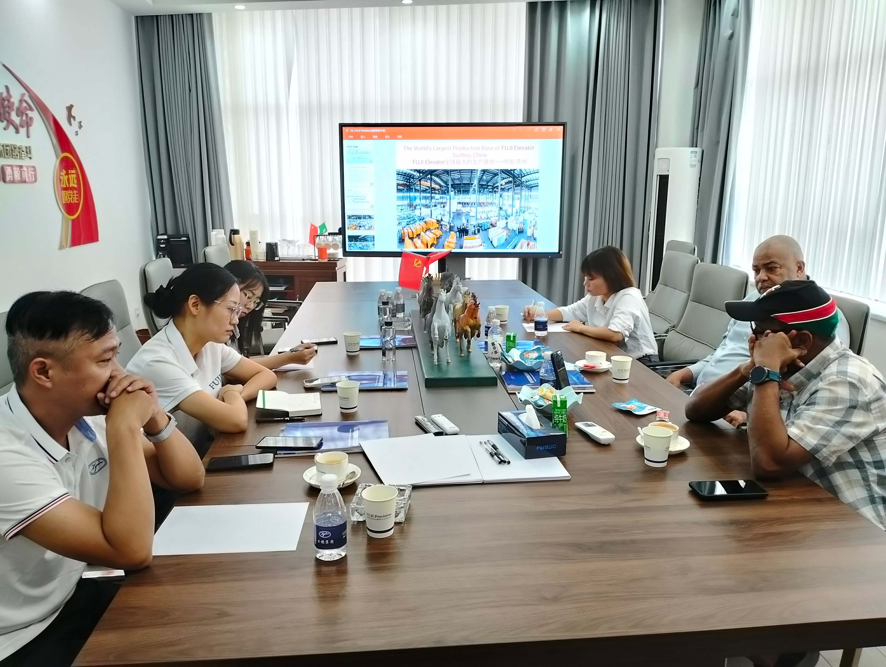 Customer Visit to FUJI Precision | Discover a Leading China Elevator Factory