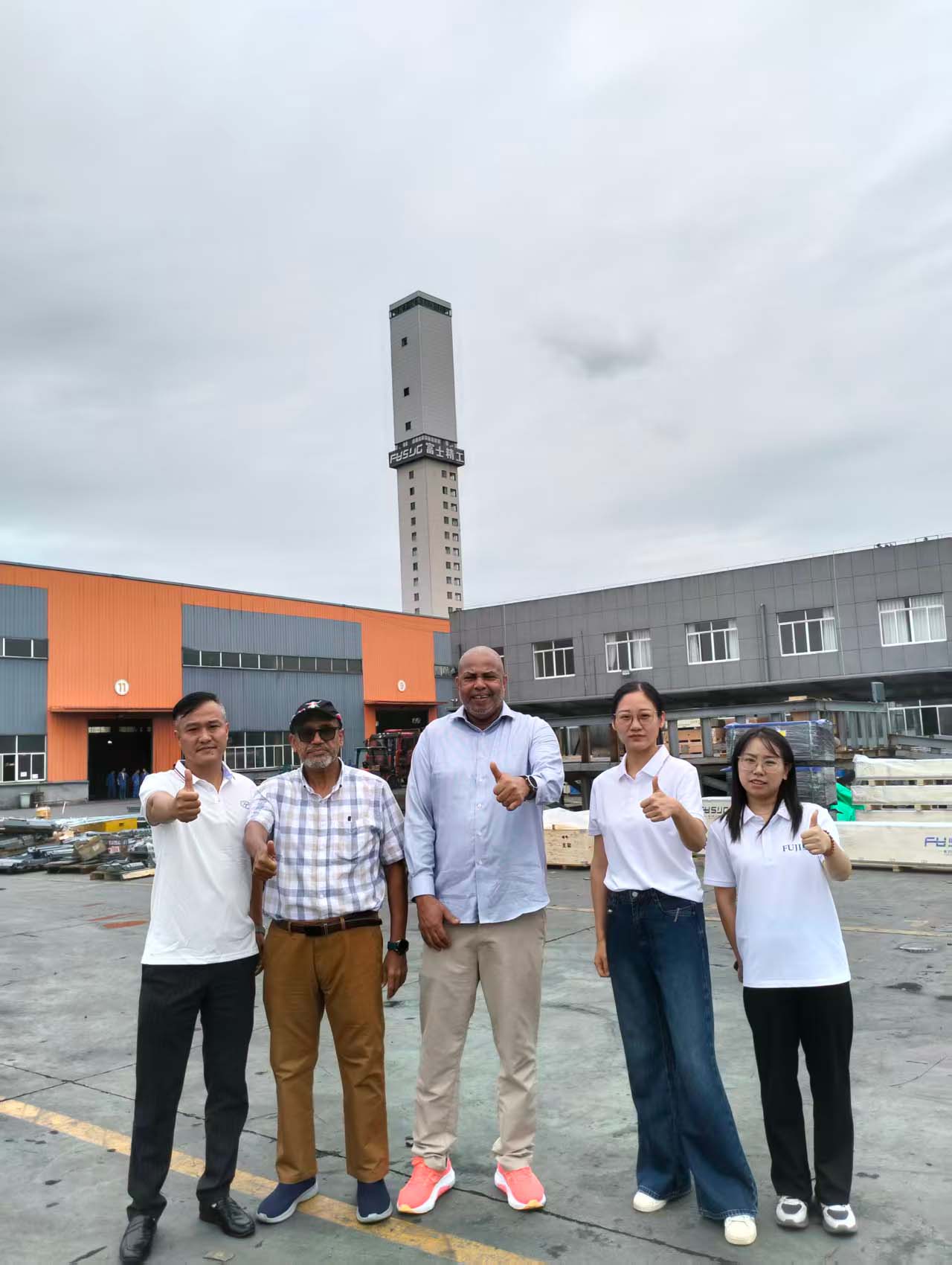 Customer Visit to FUJI Precision | Discover a Leading China Elevator Factory