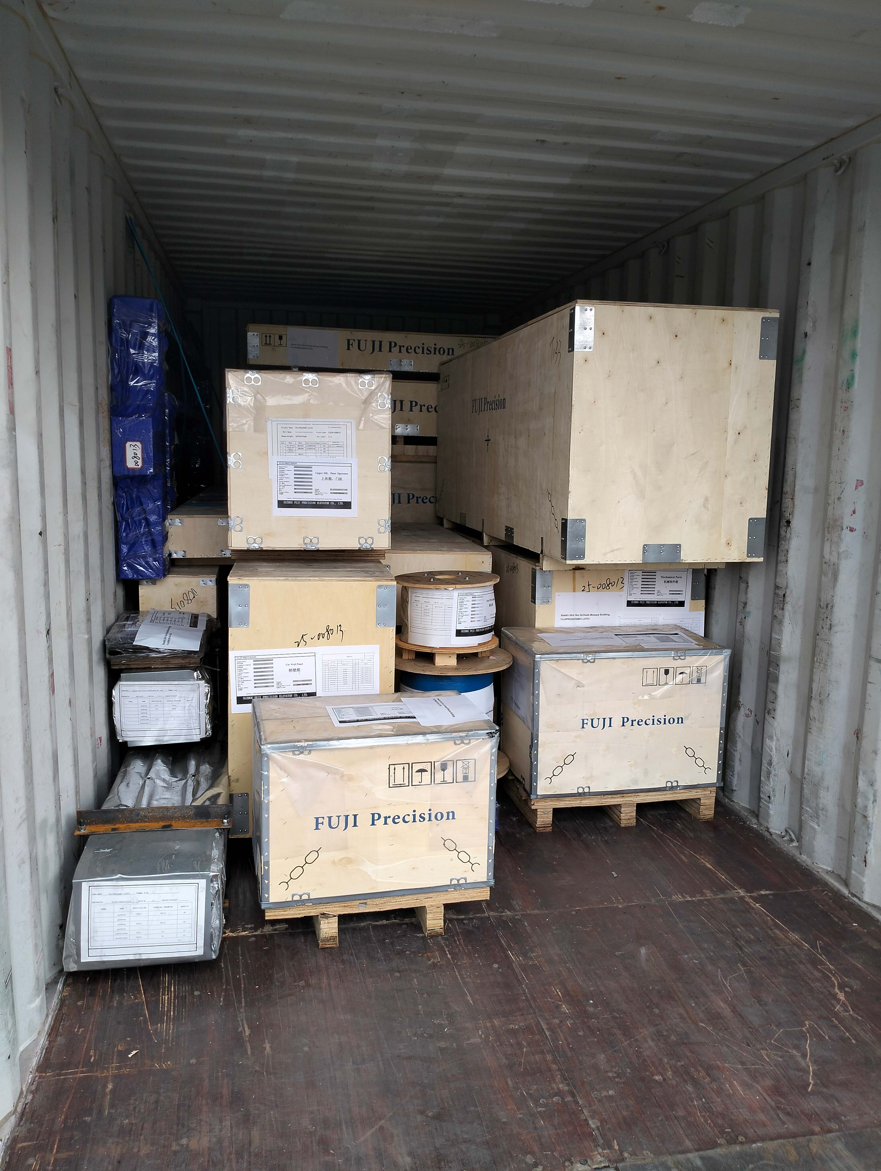 FUJI Precision Elevator Shipment Ready for Global Delivery