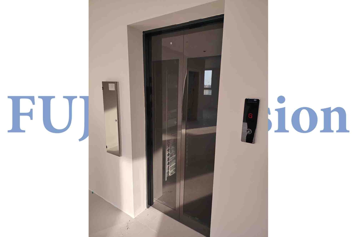 Black Titanium Glass Door Elevator Project | Premium Customized Elevator Solution 